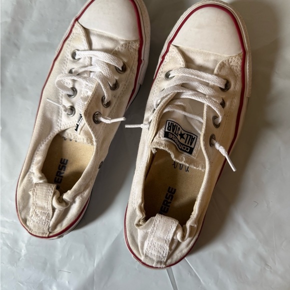 Converse All Star White Canvas Low Top Slip Ons, Size 8.5 - Picture 6 of 6